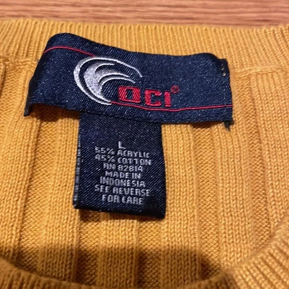 OCI fitted mens thin sweater size large - Picture 2 of 3